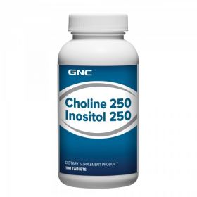 GNC CHOLINE INOSITOL 250MG 100 TABLETS